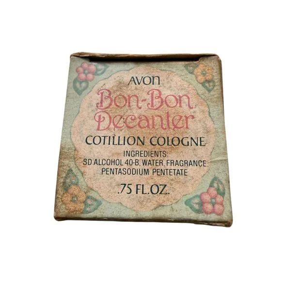 Vintage Avon Yellow Bon-Bon Decanter Cotillion Cologne | Cupcake Bottle 1970s - Picture 2 of 7